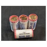 100 - JAMES BUCHANAN DOLLAR COINS