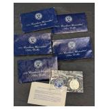 5 - 1972 EISENHOWER UNCIRCULATED SILVER DOLLARS