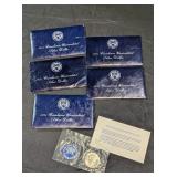 5 - 1972 EISENHOWER UNCIRCULATED SILVER DOLLARS