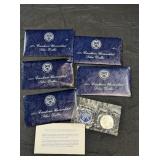 5 - 1972 EISENHOWER UNCIRCULATED SILVER DOLLARS