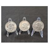 3 - 1974 EISENHOWER DOLLARS