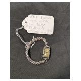 18KT ART DECO WRIST WATCH, 17 JEWELS, TESTED