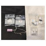 SILVER BRACELET, SAPPHIRES, BLACK DIAMONDS, & MORE