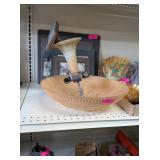 LARGE VINTAGE GLASS CEILING LIGHT