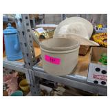 HALF GALLON STONEWARE CROCK
