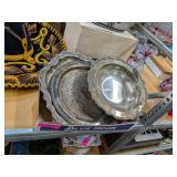 SILVER SERVING PLATTERS