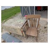 VINTAGE TABLE & ROCKING CHAIR