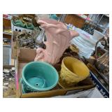 3 - MCCOY PIECES - 2 PLANTERS & 1 VASE