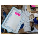 CERAMIC SERVING PLATTER, PORCELAIN GODDESS & MORE