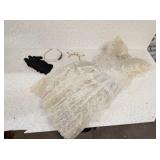 LITTLE GIRLS FORMAL DRESS WITH GLASSES & GLOVES