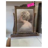 ANTIQUE SWIVEL PICTURE FRAME