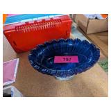 GEORGE DUNCAN - COBALT BLUE GLASS #42 CANDY DISH