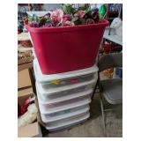 7 - TOTES OF ARTIFICIAL FLOWERS/FOLIAGE