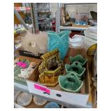MCCOY STONEWARE PLANTERS, VASE AND MORE