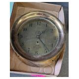 ANTIQUE CROSBY BRASS CLOCK