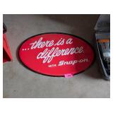 SNAP-ON OVAL SHAPED METAL SIGN
