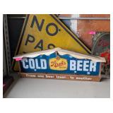STROH'S BEER VINTAGE METAL SIGN