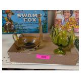 2 - DECORATIVE ART GLASSWARE