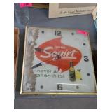 ANTIQUE SQUIRT WALL CLOCK