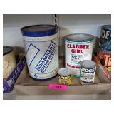 BAKING POWDER TINS & PORK BRAIN TINS