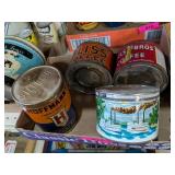 4 COFFEE TINS - VINTAGE