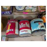 COFFEE & SUGAR TINS - VINTAGE