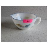 FIRE KING 7.5' MIXING BOWL WITH HANDLE
