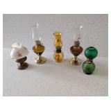 5 - MINATURE TABLETOP OIL LAMPS