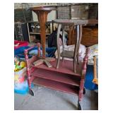 2 - DECORATIVE PLANTSTAND & ROLLING PLANTSTAND