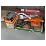 CORDED SANDER, JIGSAW, LEVEL, CAULK GUN & MORE