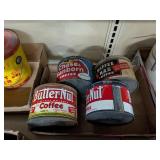 4 - COFFEE TINS - VINTAGE