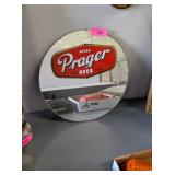 ATLAS PRAGER BEER MIRROR - 15.5IN