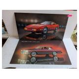 2 - 1980s CHEVY DEALER ADVERTISING POSTER BOARDS