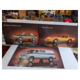 3 - 1980s CHEVY DEALER ADVERTISING POSTER BOARDS