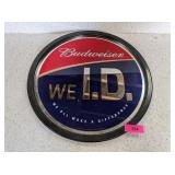 BUDWEISER ROUND MIRROR