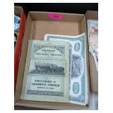 VINTAGE RAILROAD SHARES & LOCOMOTIVE BOOK