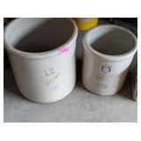 2 - RED WING CROCKS - FOR DECORATION