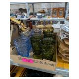 PRESSED GLASS DRINKING GLASSES