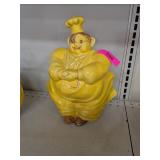 RED WING CHEF PIERRE COOKIE JAR - 1940s
