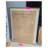 1940 ROOSEVELT ELECTION RESULTS - HILBERT FAVORITE