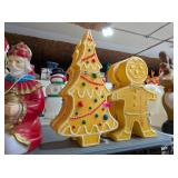 GINGERBREAD MEN & CHRISTMAS TREES BLOW MOLDS