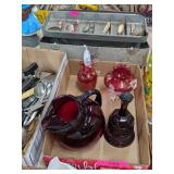 RUBY & CRANBERRY GLASS COLLECTIBLES