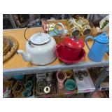 ENAMELWARE COFFEE POT & TEAPOT