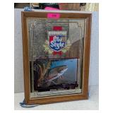 OLD STYLE BEER BROOK TROUT MIRROR