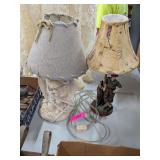 2 DECORATIVE TABLETOP LAMPS