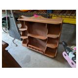 VINTAGE WOODEN DISPLAY SHELF