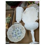 MILK GLASS, IMPERIAL GLASS BOWL & MORE