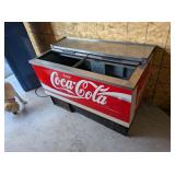 VINTAGE COCA COLA SIDING LID VENDING CHEST