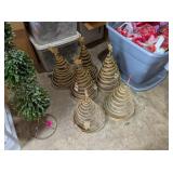 10 - 16' COLLAPSIBLE GOLD CHRISTMAS TREES