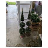 2 - DECORATIVE CHRISTMAS TREES - INDOOR
